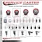 Service Caster 3.5'' Red Poly Swivel 1'' Expanding Stem Caster with Brake SCC-EX20S3514-PPUB-RED-TLB-1 - alternate 4